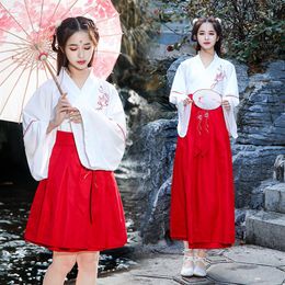 Fairy Girls Chinese Clothing Water Sleeve Traditional Hanfu Women Tang Suit Dance Performance Costumes Casual Outfits231c