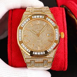 Handmade Diamond Watch Mens Automatic Mechanical Designer Watches 40mm Sapphire Women Classic Wristband Montre de Luxe