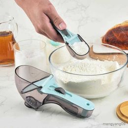 Measuring Tools Measuring Scoop Ergonomic Handle Multi-functional Comfortable Grip Flour Spoon Plastic Measuring Spoon Kitchen Gadget R230704