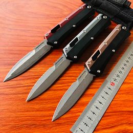 New US 3 Models UT184-10S Glykon Automatic Folding Knife Damascus Blade Aviation Aluminium Combat Dragon Auto Pocket Knives EDC Outdoor Survival UT85 UT88 Tools 9000