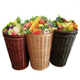 Storage Baskets Willow And Binding Fruit Supermarket Vegetable Display Exquisite Bamboo