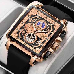 Relógios de pulso LIGE Fashion Chronograph Men es Top Brand Luxury Sile Sport Wrist Business Relógio de Quartzo À Prova D' Água Montre Homme 0703
