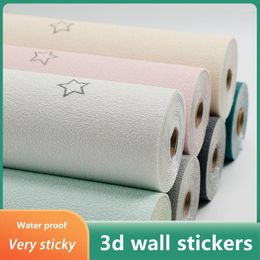 Wallpapers 3D Self-adhesive Starry Sky Wallpaper Thickening Waterproof Sound Insulation Formaldehyde-free Home Wall