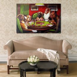 Canvas Art Bold Bluff Ii Dogs Playing Poker by Cassius Marcellus Coolidge Painting Handmade Home Decor