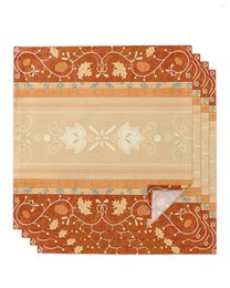 Table Napkin Boho Ethnic For Wedding Party Printed Placemat Tea Towels Kitchen Dining