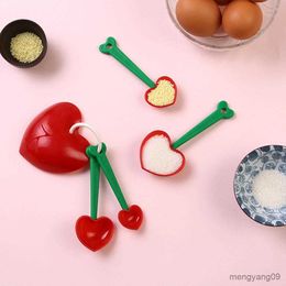 Measuring Tools Reliable Scoop Set Lightweight Measuring Spoons Set Wide Application Heart Shape Measuring Scoops R230704