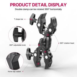 Eyecups for Ulanzi R094 R096 Metal Super Clamp Double Ball Head Magic Arm 1/4'' 3/8'' Screw Hole for Mount Camera Monitor Led Light Mic