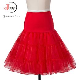 Skirts Vintage 50s 60 Ball Gown Tutu Skirt Swing Rockabilly Petticoat Underskirt Crinoline Fluffy Pettiskirt for Wedding 230703