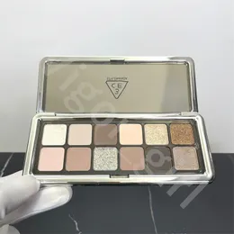 Paleta de Sombras Coreana 3CE Marca Luxo Maquiagem Eye Beauty Shadows 12 Cores Raw Nuetrals Bandeja de Sombras Menina Cosméticos Qualidade Superior Envio Rápido