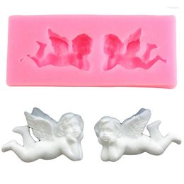 Baking Moulds 3D Angel Baby Silicone Mould Cupcake Topper Fondant Moulds Cake Decorating Tools Soap Resin Mould Candy Chocolate Gumpaste