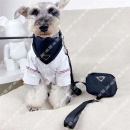 Fashion Dog Harness Designer Dog Collars Breakaway Leashes Letter Basic Collars Classic Haulage Rope Cloth Black Pet Bib