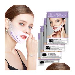 Other Health Beauty Items Elaimei V-Shaped Ear Loop Style Facial Mask 3D V-Line Lifting Firming Face Tighten Chin Cheek Reduce Puf Dh5Oj