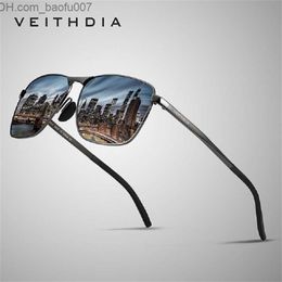 Sunglasses VEITHDIA Brand Mens Vintage Sports Sunglasses Polarised UV400 Lens Eyewear Accessories Male Outdoor Sun Glasses For Women V2462 Z230704