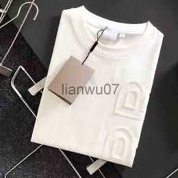 Men's T-Shirts Burby Mens t Shirt Designer Shirts Round Neck Short Sleeve Tshirt Men Women Sweatshirt 3d Letter Printing Cotton Oversize tee J230704