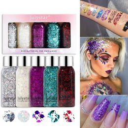 Eye Shadow Face Glitter Gel SkinFriendly Glue Liquid Eyeshadow For Festival Makeup Long Lasting Sparkling Hair 230703