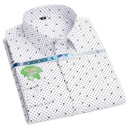 Men's T Shirts Men Casual Shirt Print White Spring Summer Long Sleeve 65 08 230703