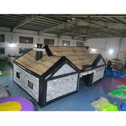 6m-12m Giant Inflatable irish bar Pub tent log cabin Concession Stands oxford VIP lounge House party station For UK/USA/AU/CA/FR