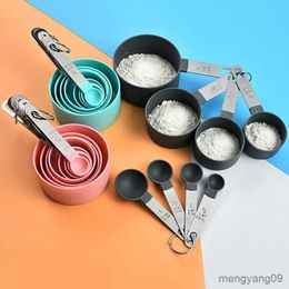 Measuring Tools Multi Purpose Spoons Cup Measuring Tools Baking Accessories Stainless Plastic Handle Kitchen Gadgets R230704