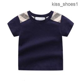 2023 Summer New Fashion Style Kids Clothes Boys and Girls Short-sleeved Cotton Striped Top T-shirt