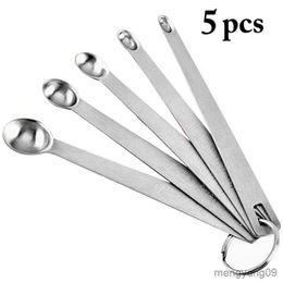 Measuring Tools 5pcs/Set Small Measuring Spoon Stainless Coffee Measuring Spoons Tea Seasoning Multiple Size Measuring Spoon Kitchen Tools R230704