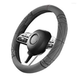Steering Wheel Covers Auto Cover Universal Size Outer Diameter 14.5-15in/37-38cm Interior Decoration Modification Accessory