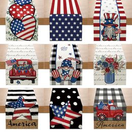 Amazon Independence Day Table Runner American Festival Linen Printed Table Decorative Cloth Living Room Table Cloth