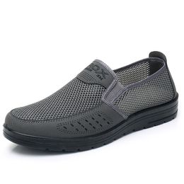 Dress Shoes selling cloth shoes 2023 summer men s net breathable middle aged and elderly dad casual soft sole non slip 230703