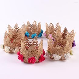 Dog Apparel 2023 Pet Cat Cute Teddy Party Accessories Lace Crown Headband Flower Baby Headwear Hair Accessory 10PCS/LOT