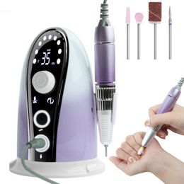 Nail Manicure Set Rechargeable Drill Portable Machine 35000RPM Electric Sander for Salon Bits 230703