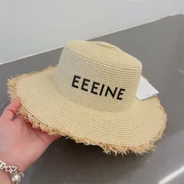 Designer Bucket Hats for Women Wide Brim Straw Hat Fashion Fitted Grass Braid Cap Mens Summer Caps Beach Hats Sun Buckets Hat Sunhat 23742D