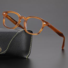 Sunglasses Frames Retro Acetate glasses frame men high quality luxury LEMTOSH designer eyewear Myopia reading women prescription eyeglasses 230704