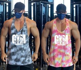 Men's Tank Tops Summer Camouflage Mens Muscle Vest Y Back Gym Clothing Bodybuilding Fitness Tank Top Sleeveless Shirt Workout Stringer Singlets 230704