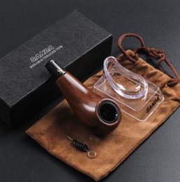 Smoking Pipes Bakelite microporous filtration circulation cleaning pipe straight creative chicken leg tobacco pipe set