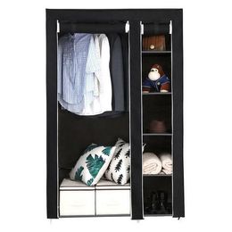 Heavy Duty Portable Closet Storage Organiser Clothes Dustproof Wardrobe 6 Shelf