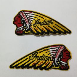 Custom Biker Indian Motorcycles Patches Iron On Clothing badges Labels Clothing badges of appliques Vest jacket Garment jeans shoe265S