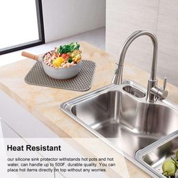 Pads Sink Protectors for Kitchen Sink,sink Mat,grid Silicone Kitchen Sink Mat for Bottom of Stainless Steel Sink,heat Resistant Mat