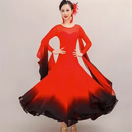 Stage Wear 2023 Lady Ballroom Dancing Dress Modern Standard Competition Costume Women Waltz Tango Quickstep Skirts