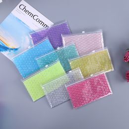 Protective Packaging Clear Bubble Out Bags Zipper Packing Cushioning Bag Protective Pouches for Mailing and Packaging Heart Shaped Air Cushion Bags 230704