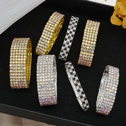 Wholesale Fashion Color Bracelet Simple Rhinestone Brace Lace Bracelet Korean Style Sweet Bracelet Ornament Factory Direct Supply