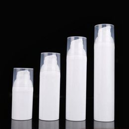 30ml 50ml 75ml 100ml Travel PP white airless lotion pump bottle with plastic pump Refillable Airless bottle F2959 Mijnf