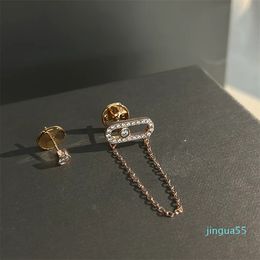 Designer Women Diamond Charm Hoops Earrings Gold Colours Fashion Simple Earring Jewellery Birthday