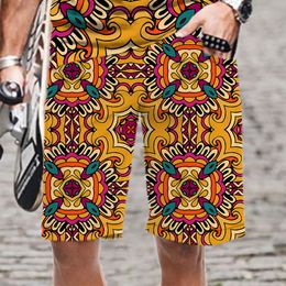 Men's Shorts Beach Pants 3D Printed Sports Retro ethnic collection Pattern Men And Women Lovers Street Leisure clothing 230703