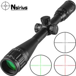 Nsirius 4-16x40aoe Optics Red Green Illuminated Mil Dot Rifle Scope Precision Hunting Scope Air Rifle Scope with Cover Mount