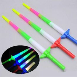 Party Decoration 2023 Led Dance Gafas Favors Glow Stick Sword Four Section Adjustable Extendable Sticks For Concerts Ceremony Supplies