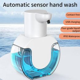 Dispensers New P10 Automatic Sensing Soap Dispenser Smart Foam Gel Washing Phone Wall Mounted Infrared Sensing Soap Dispenser for Bathroom