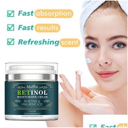 Other Health Beauty Items Mabox Retinol 3% Moisturiser Face Cream Lotion Vitamin E Collagen Anti-Aging Remove Acne Serum 50Ml Drop Dhqbe