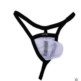 whole 3pcs lot Breathable fashion Mesh transparency Men's U convex T-pants G-strings G String T Pants Underwears 11 7jul2331