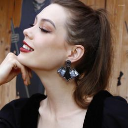 Dangle Earrings 2023 Halloween Bat Creative Punk Style Sequin Rice Bead Fashion Party Jewelry