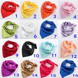 Fashion silk scarf Solid male womens plain scarf spring and autumn small size silk in square