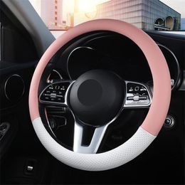 Steering Wheel Covers Cover 38CM 15'' Braid On Car Styling Universal Multi-color Cove
